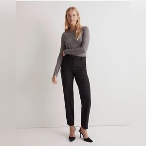 NWT Madewell The Petite Fairbanks Pant, 2P in True Black